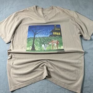 Y2K 2000s Gx1000 Skateboarding Thrasher Shirt Large Midnight Squirrel Deer Feed